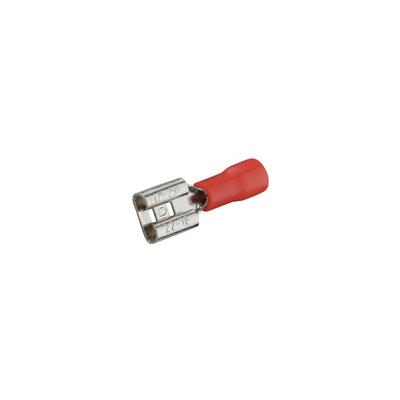 Clip femelle pré-isolé 6.3x0.8 mm rouge - Debflex 711042 - 10 pièces Clip femelle pré-isolé 6.3x0.8 mm rouge - Debflex 711042 - 10 pièces