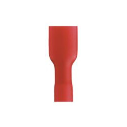 Clip femelle isolé 6.3x0.8 mm rouge - Debflex 711045 - 10 pièces