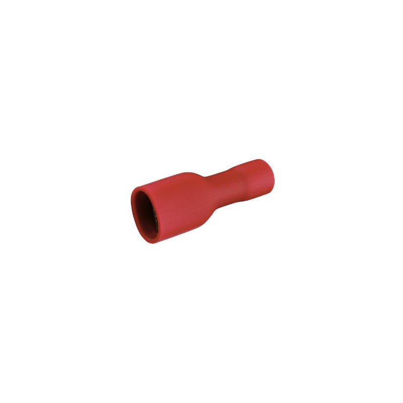 Clip femelle isolé 6.3x0.8 mm rouge - Debflex 711045 - 10 pièces Clip femelle isolé 6.3x0.8 mm rouge - Debflex 711045 - 10 pièces