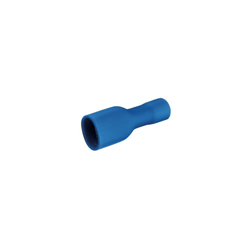 Clip femelle isolé 6.3x0.8 mm bleu - Debflex 711046 - 10 pièces Clip femelle isolé 6.3x0.8 mm bleu - Debflex 711046 - 10 pièces