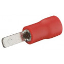 Clip mâle Debflex pré-isolé 2.8x0.8 mm rouge - 711050 - 10 pièces