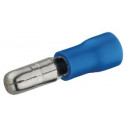 Douille cylindrique mâle Debflex pré-isolée bleue - 711060 - 10 pièces