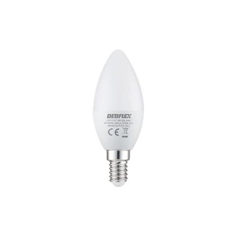 Ampoule C37 LED SMD E14 240 lumens 3W - Debflex 600430 Ampoule C37 LED SMD E14 240 lumens 3W - Debflex 600430