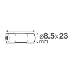 Fusible céramique avec voyant 10A 230 V - Debflex 715286 - 3 pièces