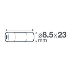 Fusible céramique avec voyant 2A 230 V - Debflex 715646 - 3 pièces