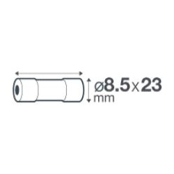 Fusible céramique avec voyant 6A 230 V - Debflex 715656 - 3 pièces