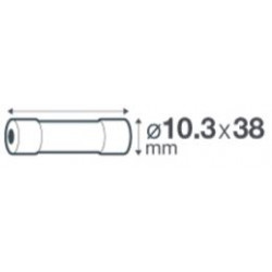 Fusible céramique avec voyant 25A 400 V - Debflex 715686 - 3 pièces