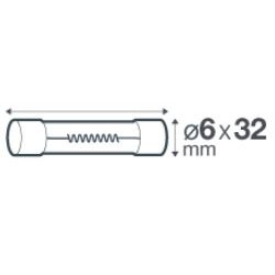Fusible verre fusion rapide 0.25A 250 V - Debflex 715416 - 2 pièces