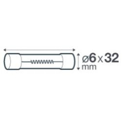 Fusible verre fusion rapide 0.4A 250 V - Debflex 715426 - 2 pièces