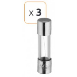 Fusible verre fusion rapide 1A 250 V - Debflex 715826 - 3 pièces