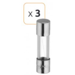 Fusible verre fusion rapide 1.6A 250 V - Debflex 715836 - 3 pièces