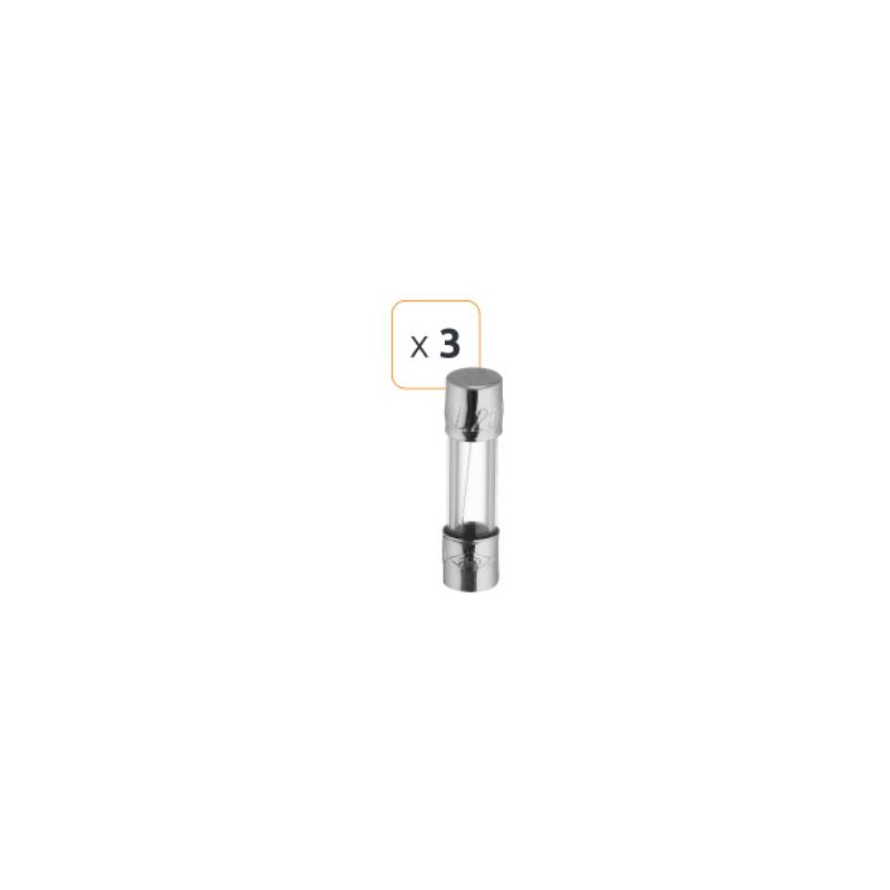 Fusible verre fusion rapide 6A 250 V - Debflex 715896 - 3 pièces Fusible verre fusion rapide 6A 250 V - Debflex 715896 - 3 pièces