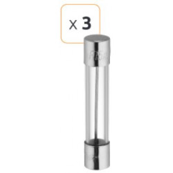 Fusible verre fusion rapide 15A 250 V - Debflex 715976 - 3 pièces