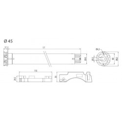 Moteur Plug&Play Short RX Cherubini 6/17 radio - CEX45061700 Moteur Plug&Play Short RX Cherubini 6/17 radio - CEX45061700