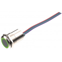 Bouton poussoir capteur infrarouge Sewosy PB19IR voyant blanc/vert D19