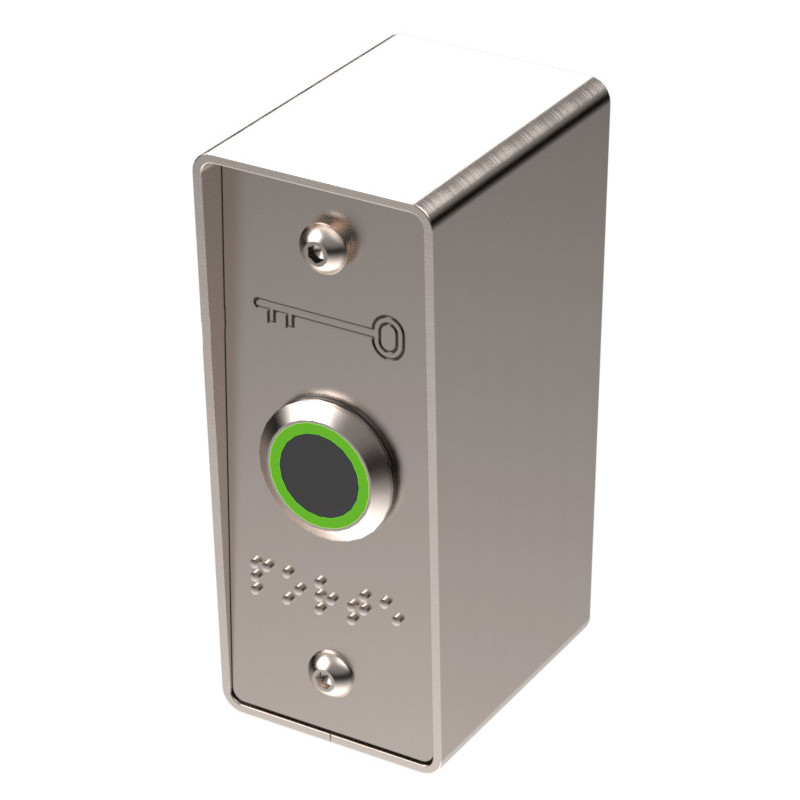 Bouton capteur infrarouge Sewosy PB19IR_BAP plaque et boitier étroits