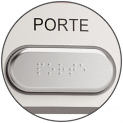 Bouton poussoir ABS Sewosy PBAL2 avec marquage braille - buzzer et LED