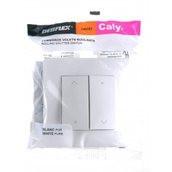 Commande volet roulant Caly encastrée blanc pur - Debflex 749582
