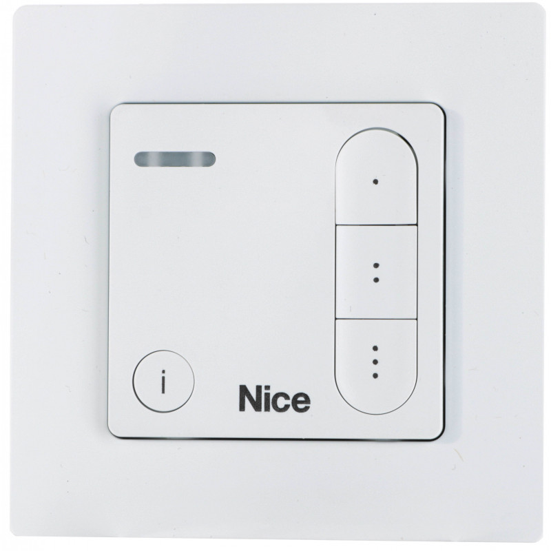 Emetteur Domi mural Nice 3 canaux blanc - DOMIW3C Emetteur Domi mural Nice 3 canaux blanc - DOMIW3C