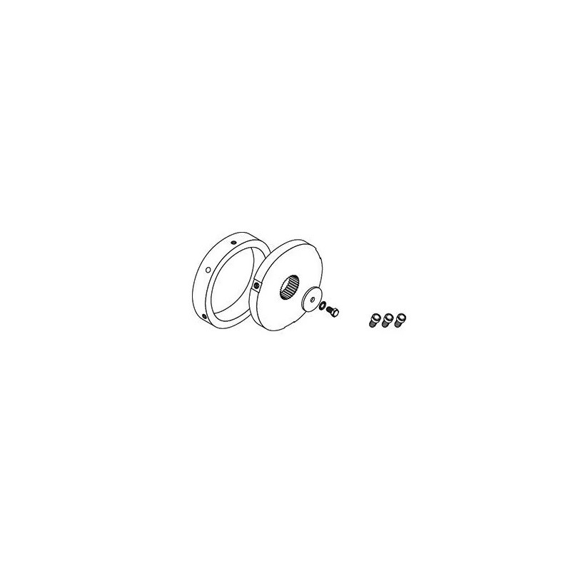 Kit d'adaptation Simu Ø168 pour moteur T8 et T9 500Nm à 800Nm
