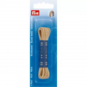 Lacets beiges ronds 3mm X 60cm - Prym 974812