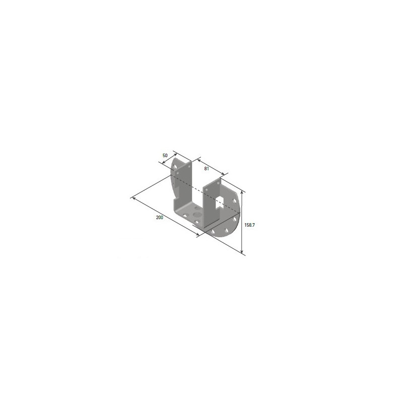 Support moteur Gaposa – Compatible XQ8M / XQ8P Support moteur Gaposa – Compatible XQ8M / XQ8P