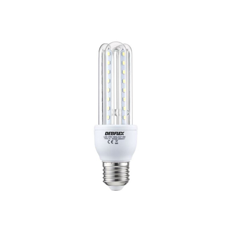 Ampoule tube 3U LED SMD E27 Debflex 780 lumens 9W - 600047