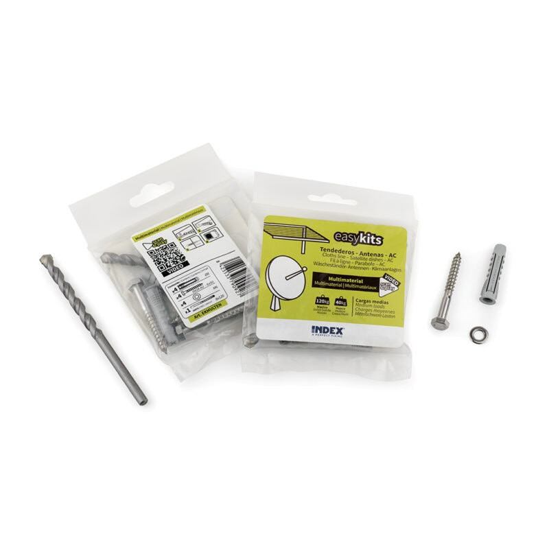 EasyKits Index Paraboles - Antennes EKMULTEN - Sachet 4 pièces