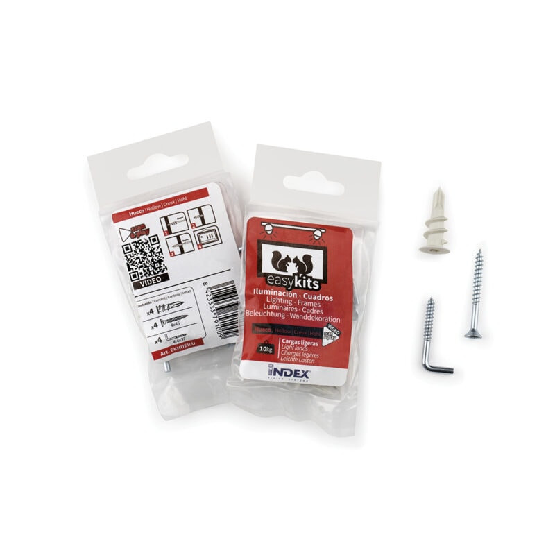 EasyKits Index Luminaires - Cadres EKHUEILU - Sachet de 4 pièces