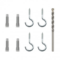 EasyKits Index Crochets pour plafond EKMACFTG - Sachet de 4 pièces