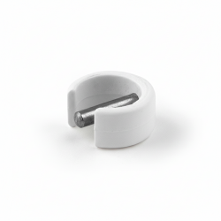 Anneau clippable pour manivelle diamètre 15mm - blanc 9016