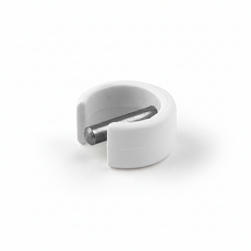 Anneau clippable pour manivelle diamètre 15mm - blanc 9016
