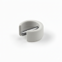 Anneau clippable pour manivelle diamètre 13mm - gris 7035