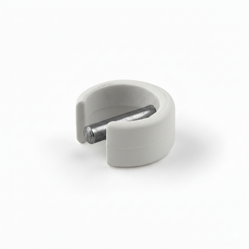 Anneau clippable pour manivelle diamètre 13mm - gris 7035