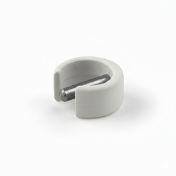 Anneau clippable pour manivelle diamètre 15mm - gris 7035