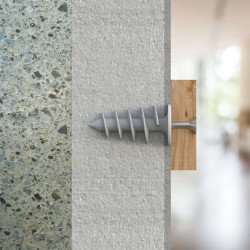 Cheville spirale plastique pour ITE Index 25x90 TE25090 - Boite 25 pcs