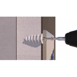 Cheville spirale plastique pour ITE Index 25x50 TE25050 - Boite 50 pcs