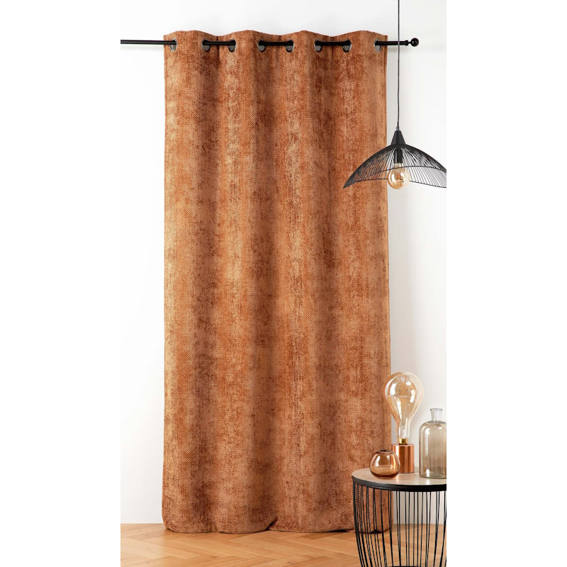 Rideau thermique Linder à œillets Colorado Orange - 135X260cm Rideau thermique Linder à œillets Colorado Orange - 135X260cm