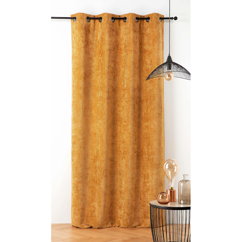 Rideau thermique Linder à œillets Colorado Jaune - 135X260cm Rideau thermique Linder à œillets Colorado Jaune - 135X260cm
