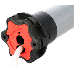Moteur Simu T5S Auto 20 newtons - Tête moteur Somfy