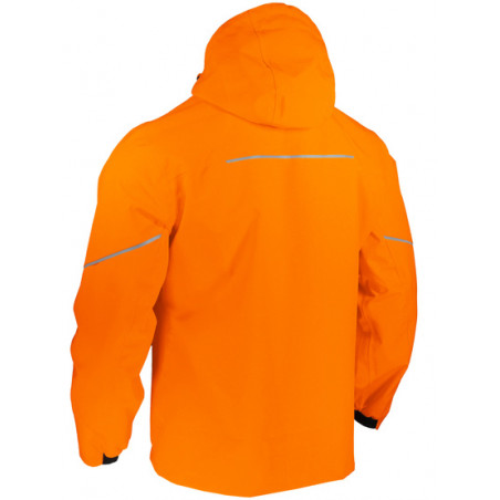 Gilet Coupe-vent Sans Manches Haute Visibilité | Homme, Taille M, Orange | Pour Running, Vélo, Randonnée | Imperméable Léger - 4