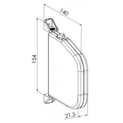 Enrouleur Open'Roll marron sans sangle - ZF G592