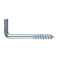 Crochet fileté en acier zingué