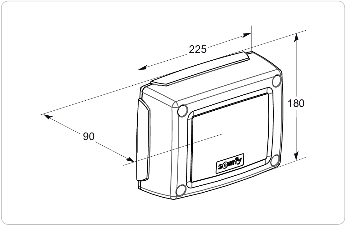 Dimensions Somfy 1841142