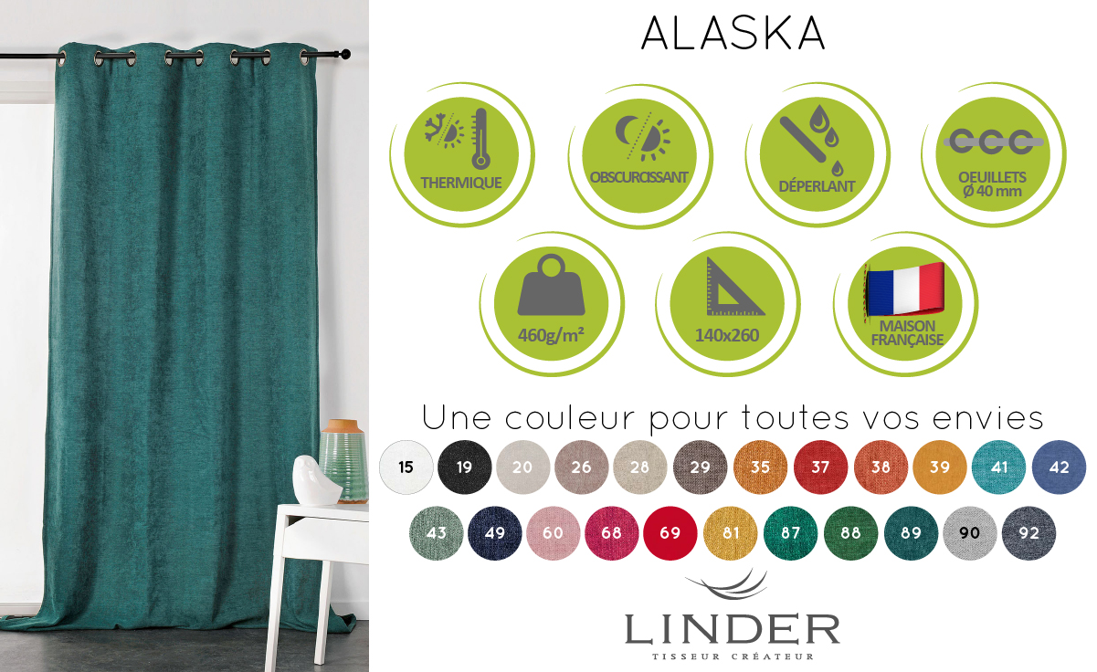 Rideau thermique Alaska Linder