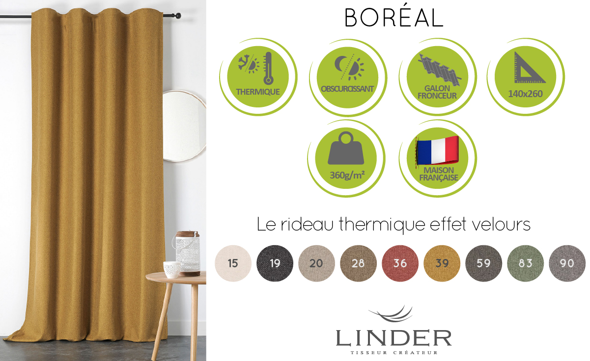 Rideau Linder Thermique Boreal