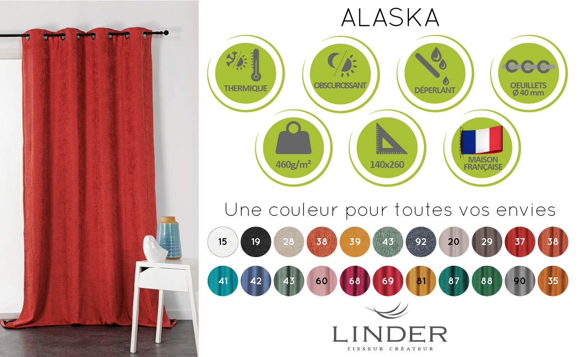 Rideau thermique Alaska Linder