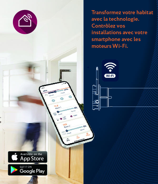 Contrôle à distance moteur Cherubini Wifi