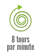 Vitesse de rotation des moteurs T8