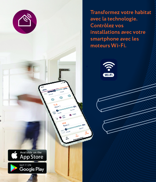 Commande à distance kit lumière pour store